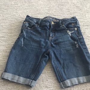 justice blue jean shorts girls